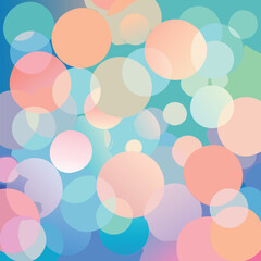 Abstract Pastel Circles Overlapping, Soft, Colorful, Bubble, Gradient, Design, Background, Texture.