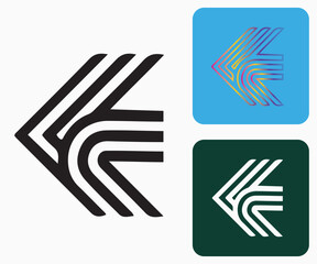 Initial E Logo, E Logo, E Monogram,  Letter E Logo, Creative Icon, Modern, Vector