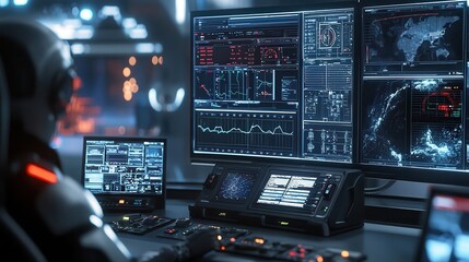 Obraz premium multiple displays and navigation systems