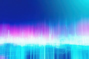 Vibrant minimalistic cityscape with neon blues and pinks for modern design