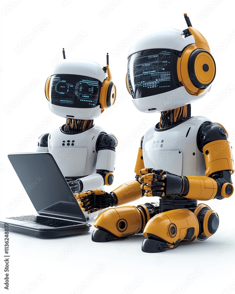 Poster AIdriven technology for boosting work efficiency, data analysis, and efficient tools, using AI chatbots to solve problems in business environments