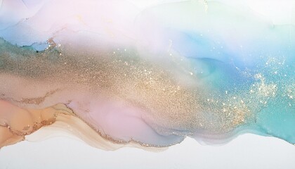 Fototapeta premium Abstract painting with elegant texture (pastel colors, rainbow colors)