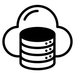Data storage icon vector
