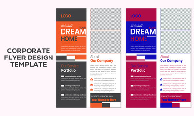 Creative modern minimal and business flyer template colorful gradient geometric circle design