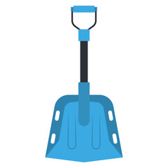 Avalanche shovel vector cartoon illustration isolated on a white background.