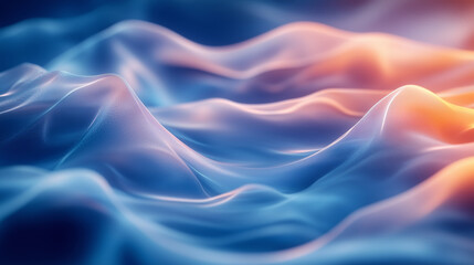 Obraz premium Waves of calming colors create a tranquil atmosphere in a serene setting