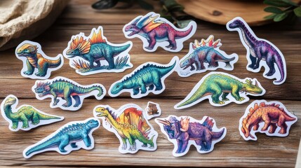 Colorful Dinosaur Illustrations for Creative Projects