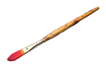 Naklejka premium Precision Paintbrush for Art & Craft - Isolated on White Background