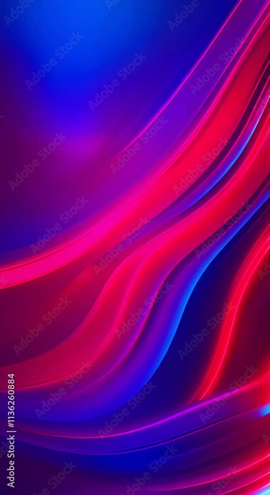 Poster abstract colorful background with red and blue glowing lines abstract multicolor spectrum website ba