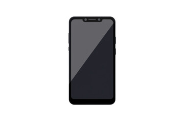 Naklejka premium A sleek smartphone with a glossy screen, showcasing a modern design and minimalistic features.
