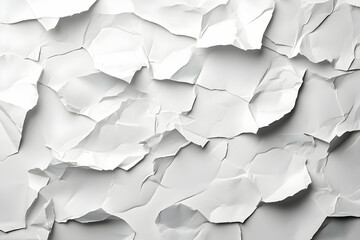 Close-up texture of crumpled white paper.
