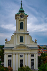 Great Lutheran Church in Bekescsaba from the Small Lutheran Church
