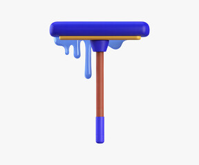 Mirror Cleaner 3D Illustration icon design