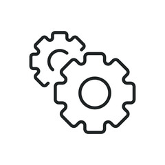 Setting thin line icons. Editable stroke and Perfect pixel on transparent background