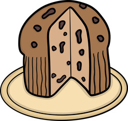 Nativity Scene elements and tradicional food from spain