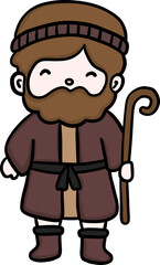 Obraz premium Nativity Scene elements and tradicional food from spain