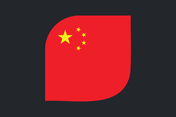 China flag sign, China flag vector graphic, China country flag is a symbol of freedom, National China flag, vector illustration
