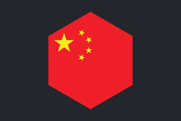 China flag sign, China flag vector graphic, China country flag is a symbol of freedom, National China flag, vector illustration
