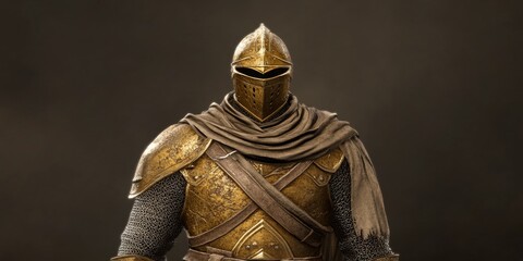 Golden Knight:  A powerful and enigmatic knight in gleaming gold armor, his face hidden beneath a closed visor.