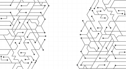 Hi-tech digital data abstract design. Technological communication concept. Vector illustration