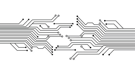 Abstract background with technology circuit board texture. Electronic motherboard illustration. Vector illustration