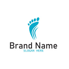 human foot icon vector illustration template design