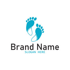 human foot icon vector illustration template design