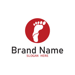 human foot icon vector illustration template design