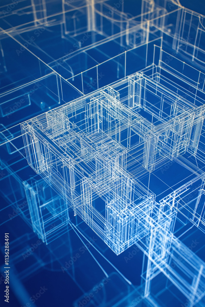 Aufkleber technical blueprint showing the computational design process for 3d printed building components
