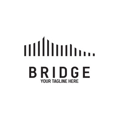 bridge logo vector icon illustration template design