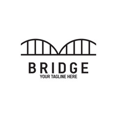 bridge logo vector icon illustration template design