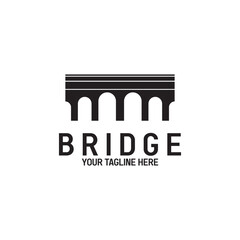 bridge logo vector icon illustration template design