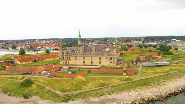 Kronborg Castle Denmark - Aerial view