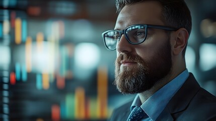 Obraz premium Business professionals adapting to digitalization, using virtual tools, smart devices, and tech-enhanced collaboration, wide frame