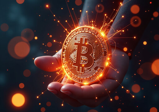 ai creates bitcoin graphics fire effects networks various applications instantly generating visuals every time