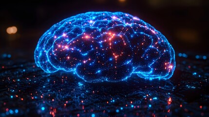 A futuristic concept showing how AI predicts the impact of corporate strategies on consumer behavior, sleek visuals, wide shot