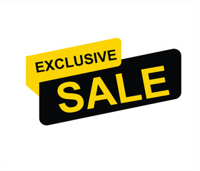 Exclusive sale , exclusive offer, limited time offer, offer, special offer, exclusive, promotion vector file 