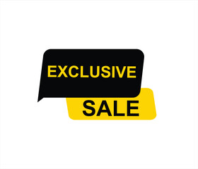 Exclusive sale , exclusive offer, limited time offer, offer, special offer, exclusive, promotion vector file 