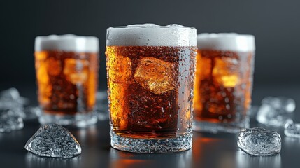 Chilled Glasses of Refreshing Beverages