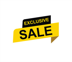 Exclusive sale , exclusive offer, limited time offer, offer, special offer, exclusive, promotion vector file 