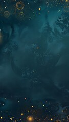 Fototapeta premium Golden Ramadan Background with Crescent Moon and Lanterns