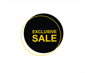 Exclusive sale , exclusive offer, limited time offer, offer, special offer, exclusive, promotion vector file 