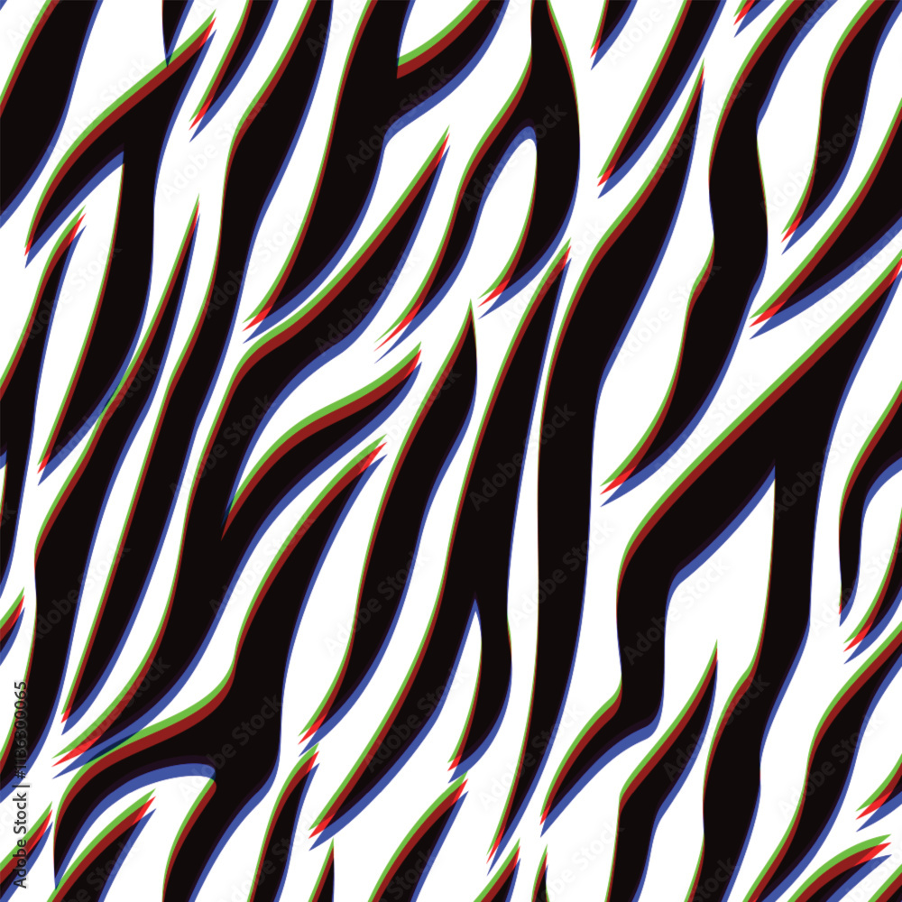 Poster zebra skin pattern seamless pattern background	
