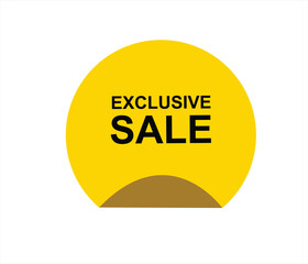 Exclusive sale , exclusive offer, limited time offer, offer, special offer, exclusive, promotion vector file 