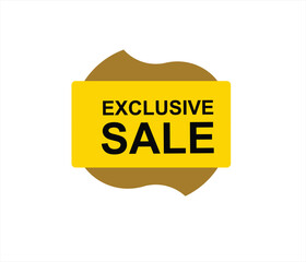 Exclusive sale , exclusive offer, limited time offer, offer, special offer, exclusive, promotion vector file 