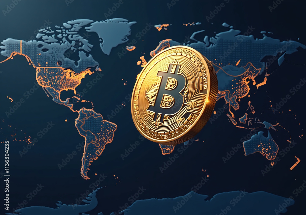 Poster bitcoin uses encryption secure transactions worldwide every
