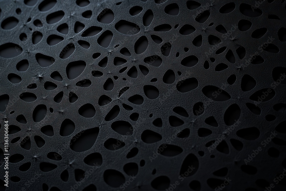 Poster elegant black matte background featuring intricate geometric patterns