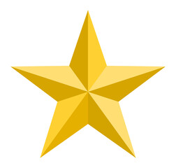 png star on transparent background. 