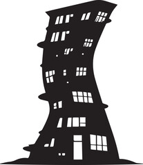 silhouette of a building