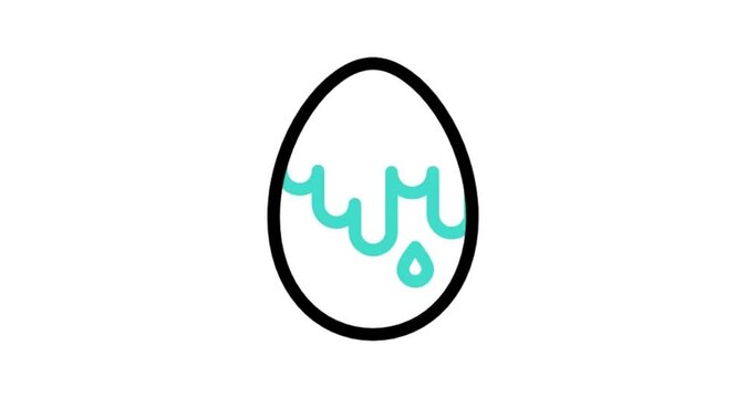 blue easter egg with ribbon